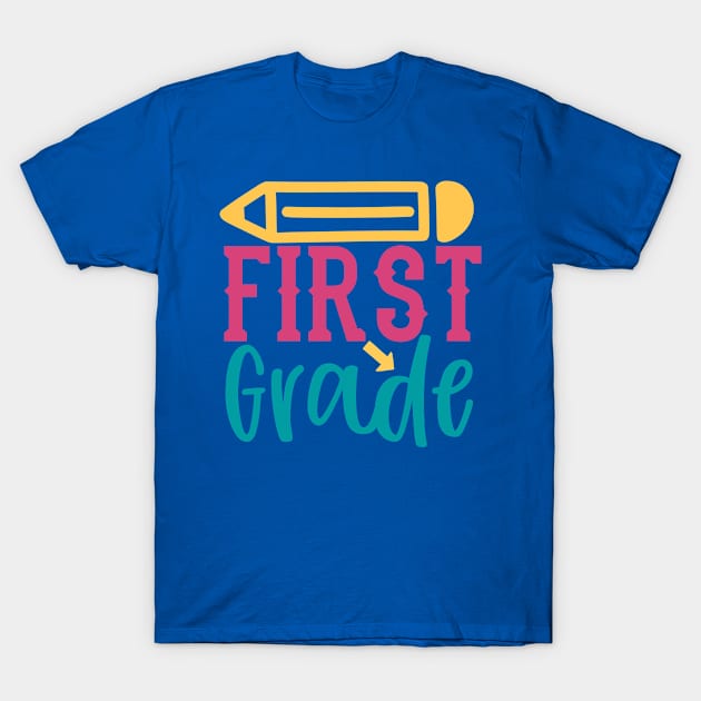 First Grade T-Shirt by VijackStudio